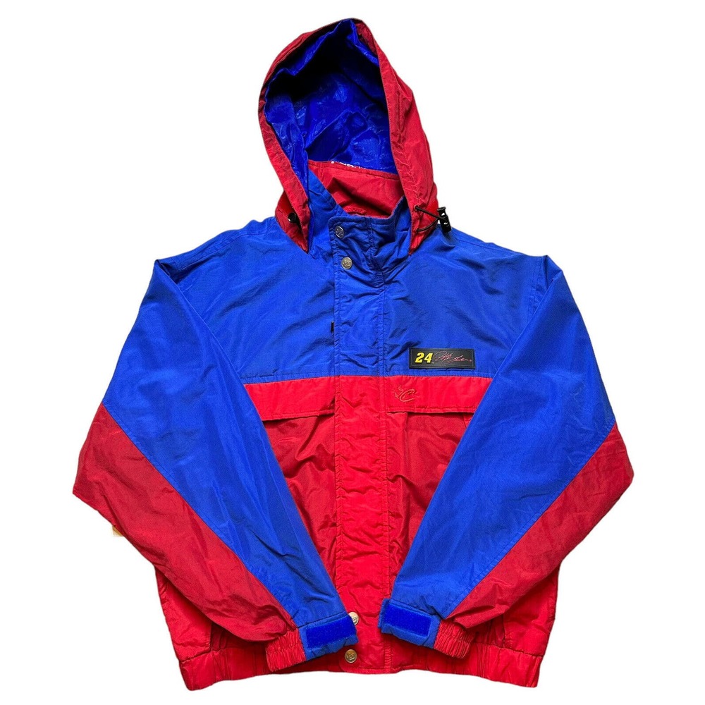 Vintage NASCAR Jeff Gordon #24 Blue Red Jacket Chase Authentics Size Medium